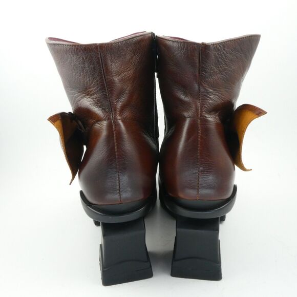 L'Artiste by Spring Step Sprint Step Natia Leather Ankle Boots Brown Women's :9 - Picture 6 of 14